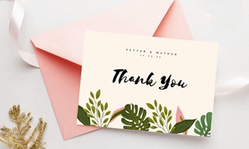 Thank You Card Design Services