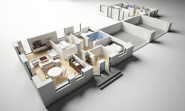 Outsource 3d Floor Plan Creation Services Usa Europe 8510