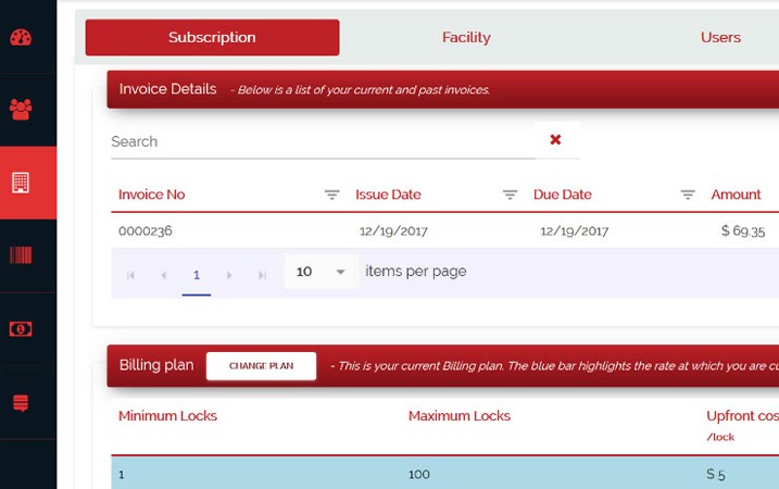 PAAS Web Application Screen