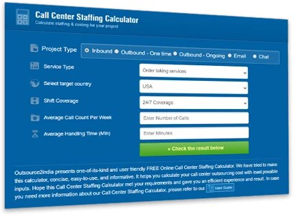 Proprietary Call Center Pricing Calculator